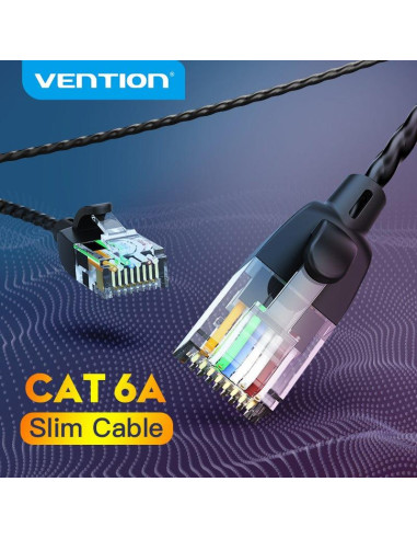 PATCH CABLE CAT.6A UTP/5M BLACK IBIBJ VENTION