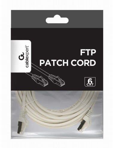 PATCH CABLE CAT6 FTP 7.5M/GREY PP6-7.5M GEMBIRD