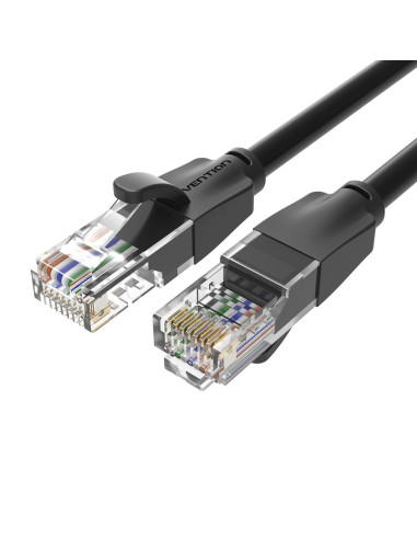 PATCH CABLE CAT.6 UTP/8M BLACK IBEBK VENTION