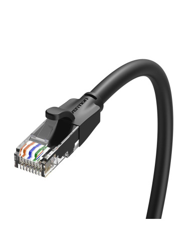 PATCH CABLE CAT.6 UTP/8M BLACK IBEBK VENTION
