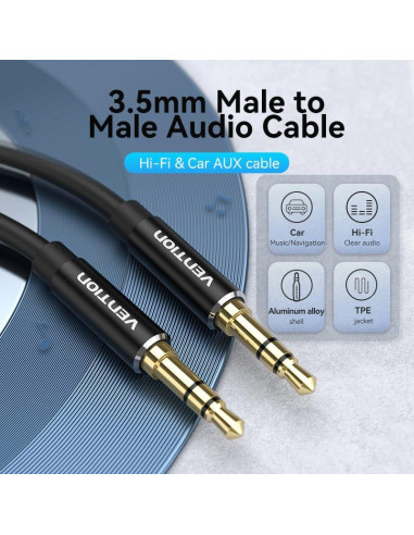 CABLE AUDIO 3.5MM TO 3.5MM/3M BAXBI VENTION