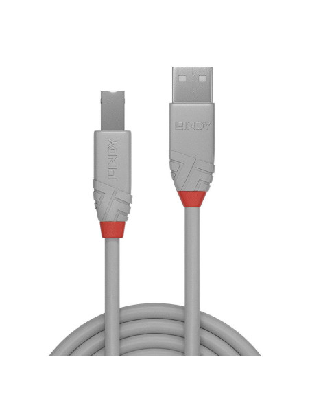CABLE USB2 A-B 2M/ANTHRA GREY36683 LINDY