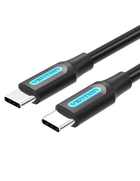 CABLE USB-C TO USB-C/1M BLACK COSBF VENTION