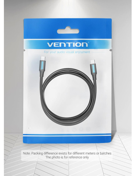 CABLE USB-C TO USB-C/1M BLACK COSBF VENTION