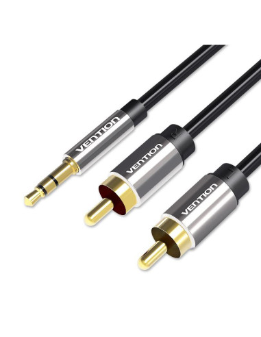 CABLE AUDIO 3.5MM TO 2XRCA/2M BCFBH VENTION