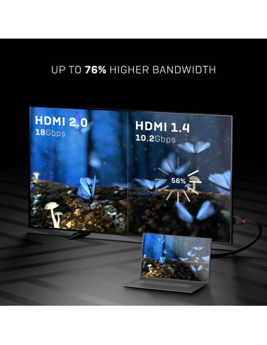 CABLE HDMI-HDMI 0.5M/BLACK 36470 LINDY