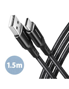 CABLE USB-C TO USB2.0 1.5M/BLACK BUCM-AM15AB AXAGON