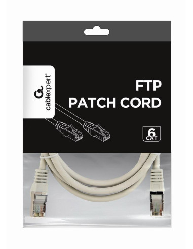 PATCH CABLE CAT6 FTP 15M/GREY PP6-15M GEMBIRD