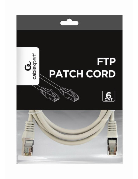 PATCH CABLE CAT6 FTP 15M/GREY PP6-15M GEMBIRD