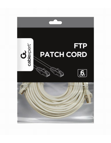 PATCH CABLE CAT6 FTP 20M/GREY PP6-20M GEMBIRD