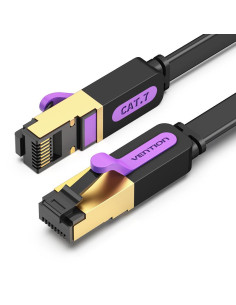 PATCH CABLE CAT.7 FLAT/10M BLACK ICABL VENTION