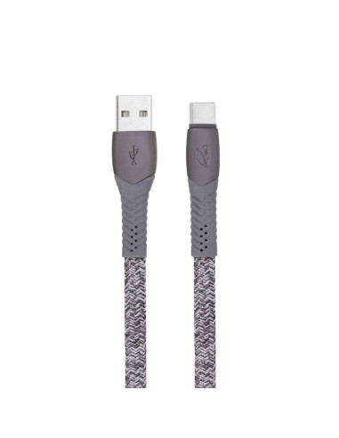 CABLE USB-C TO USB2.0 1.2M/GREY PS6102 GR12 RIVACASE