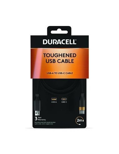 CABLE USB TO USB-C 2M/DRU5021A DURACELL