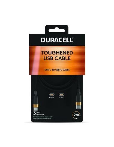 CABLE USB-C TO USB-C 2M/DRU5020A DURACELL