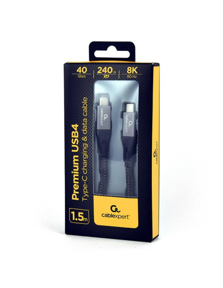 CABLE USB-C TO USB-C 1.5M/CCBP-USB4-CMCM240-1.5M GEMBIRD