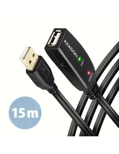 CABLE USB2.0 A-M/A-F ACTIVE/15M ADR-215 AXAGON