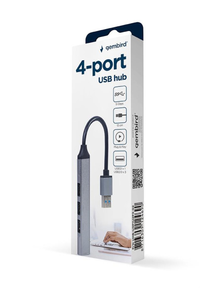 I/O HUB USB3 4PORT/UHB-U3P1U2P3-02 GEMBIRD