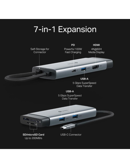 I/O HUB USB-C 7PORT/UH7021C TP-LINK