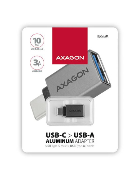 I/O ADAPTER USB-C M TO USB-A F/RUCM-AFA AXAGON