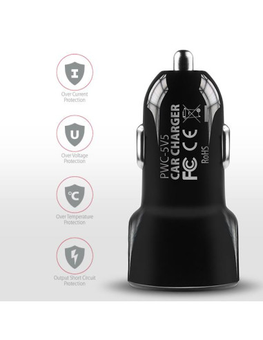 MOBILE CHARGER CAR USB 2PORT/24W PWC-5V5 AXAGON