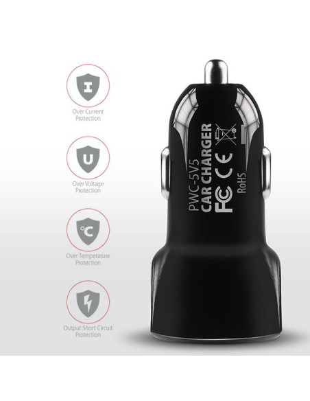 MOBILE CHARGER CAR USB 2PORT/24W PWC-5V5 AXAGON