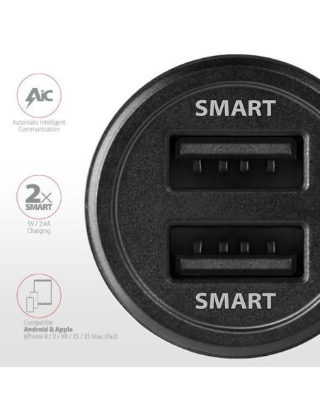 MOBILE CHARGER CAR USB 2PORT/24W PWC-5V5 AXAGON