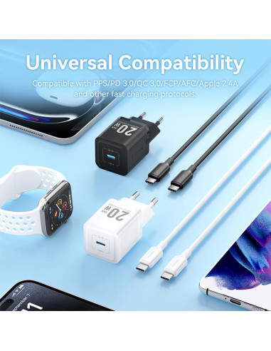 MOBILE CHARGER WALL USB +CABLE/20W TZ-FEPB0-EU-01 VENTION