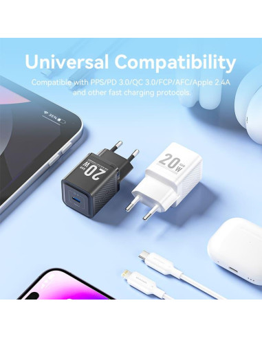 MOBILE CHARGER WALL USB-C/20W TZ-FEPW0-EU-02 VENTION