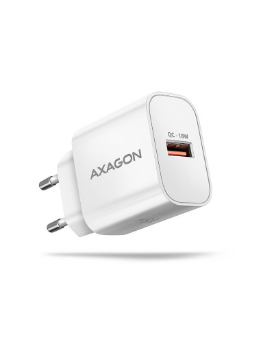 MOBILE CHARGER WALL USB 18W/1PORT WHITE ACU-QC18W AXAGON