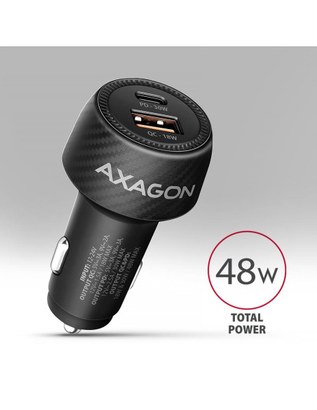 MOBILE CHARGER CAR USB 2PORT/48W PWC-PQ48 AXAGON