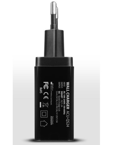MOBILE CHARGER WALL USB 24W/2PORT ACU-QS24 AXAGON