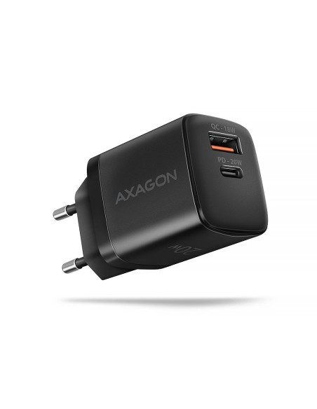 MOBILE CHARGER WALL USB 20W/2PORT BLACK ACU-PQ20 AXAGON