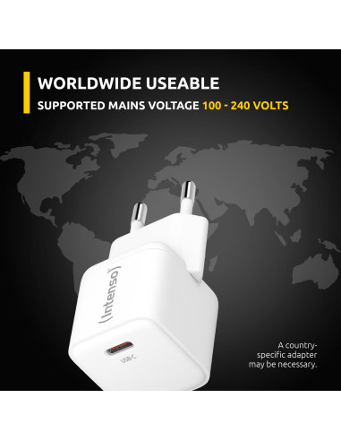 POWER ADAPTER USB-C GAN +C315L/7803052 INTENSO