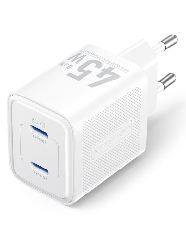 MOBILE CHARGER WALL 45W USB-C/2P WHITE FEFW0-EU VENTION