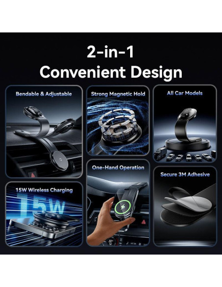 MOBILE CHARGER CAR MAGNETIC/WRL BLACK KSJB0 VENTION