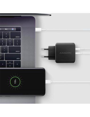 MOBILE CHARGER WALL USB 45W/GAN 2PORT ACU-PQ45 AXAGON