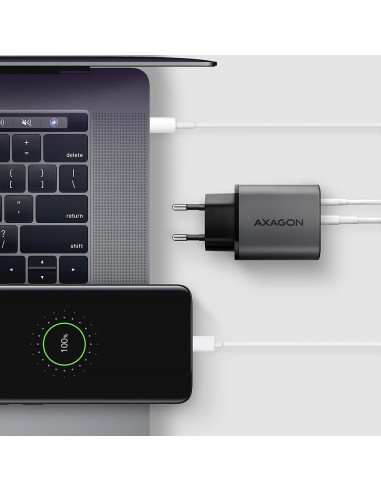 MOBILE CHARGER WALL USB 67W/GAN 2PORT ACU-PQ67D AXAGON