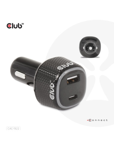 NB CHARGER CAR USB+USB-C/63W CAC-1922 CLUB3D