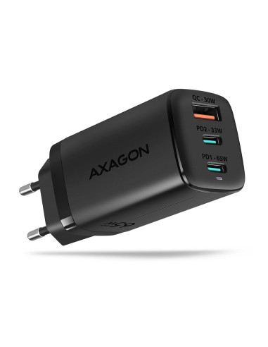 MOBILE CHARGER WALL USB 65W/GAN 3PORT ACU-DPQ65 AXAGON
