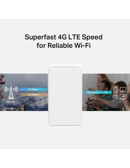 Wireless Router, MERCUSYS, Router, LAN WAN ports 1, 4G, MB110-4G