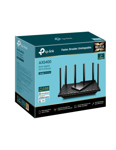 Wireless Router, TP-LINK, Wireless Router, 5400 Mbps, Wi-Fi 6, IEEE 802.11a, IEEE 802.11 b/g, IEEE 802.11n, IEEE 802.11ac, IEEE