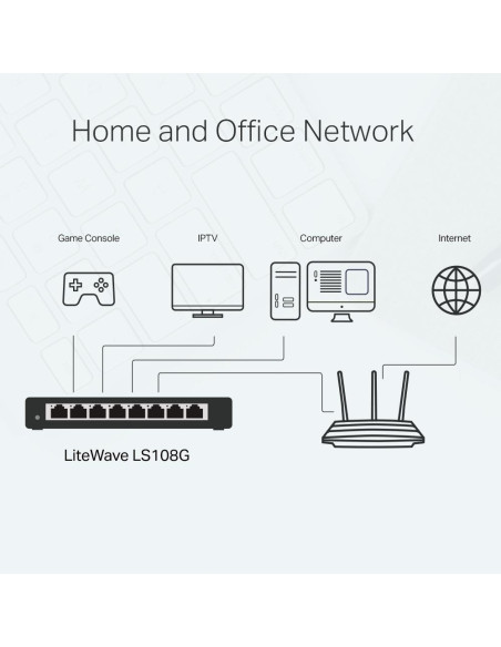 Switch, TP-LINK, TP-LINK LS108G, LS108G, 8x10Base-T / 100Base-TX / 1000Base-T, LS108G