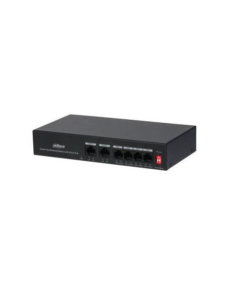 Switch, DAHUA, PFS3006-4ET-36, PoE ports 4, 36 Watts, DH-PFS3006-4ET-36