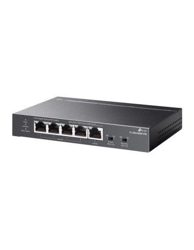 Switch, TP-LINK, TL-SG1005P-PD, Desktop/pedestal, 5x10Base-T / 100Base-TX / 1000Base-T, PoE+ ports 5, TL-SG1005P-PD
