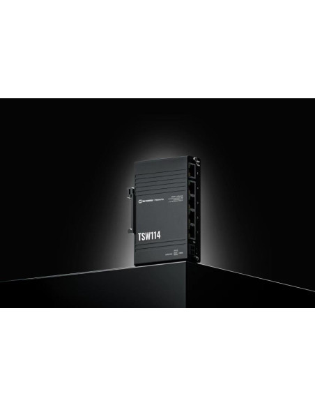 Switch, TELTONIKA, Switch type Unmanaged, 5xRJ-45 ports, RJ-45 Ports Type Gigabit Ethernet (10/100/1000), TSW114000000