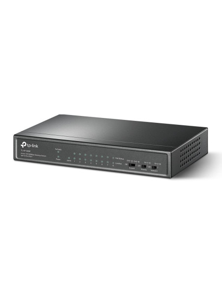 Switch, TP-LINK, Desktop/pedestal, 9x10Base-T / 100Base-TX, PoE+ ports 8, TL-SF1009P