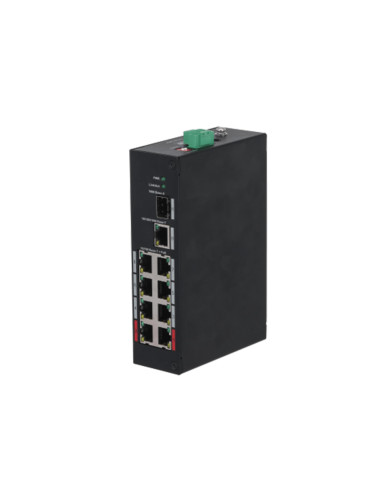 Switch, DAHUA, PFS3110-8ET-96-V2, PoE ports 8, 96 Watts, DH-PFS3110-8ET-96-V2