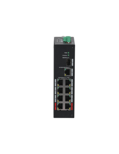 Switch, DAHUA, PFS3110-8ET-96-V2, PoE ports 8, 96 Watts, DH-PFS3110-8ET-96-V2