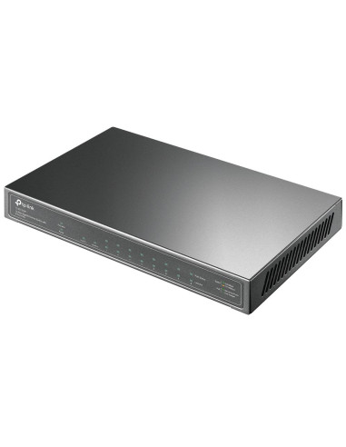 Switch, TP-LINK, TL-SG1210P, Desktop/pedestal, 9x10Base-T / 100Base-TX / 1000Base-T, 1xSFP, PoE+ ports 8, TL-SG1210P