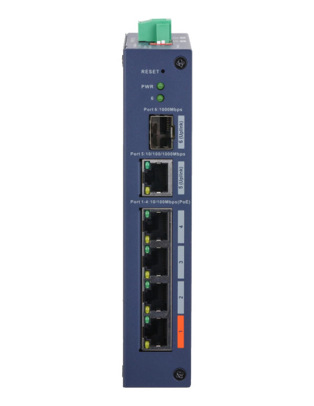 Switch, DAHUA, Switch type Managed, Switch layer L2, Form factor Desktop, 4xRJ-45 ports, RJ-45 Ports Type Fast Ethernet (10/100